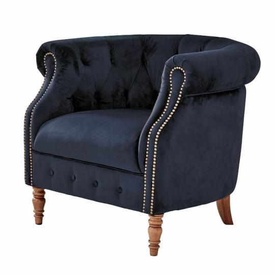 presite modra zamat chesterfield polstrovane kreslo elegantne mestsky vila zamok obyvacka nabytok usporiadanie.jpg